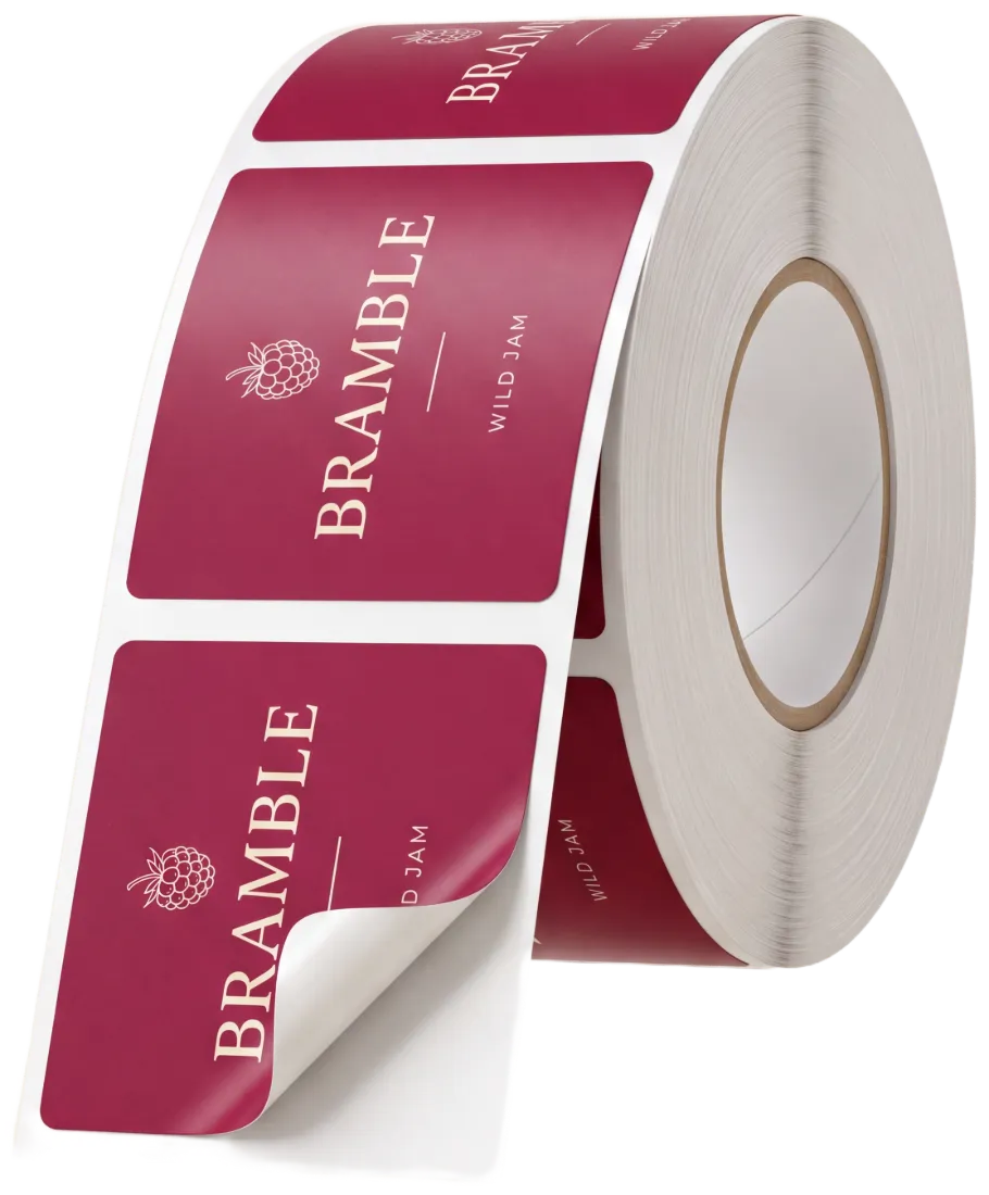 Roll of printed product labels